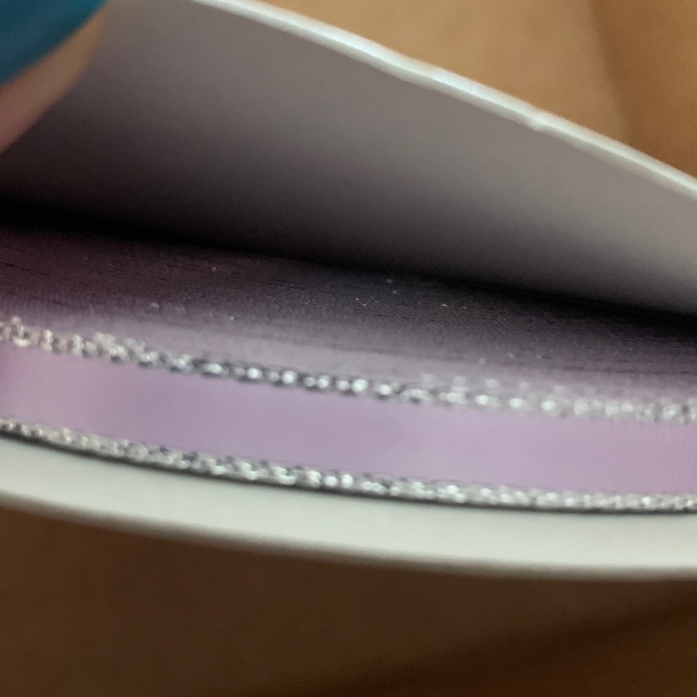Lavender Roll Ribbon Silver Edged 1/4 inch 50 Yards of
